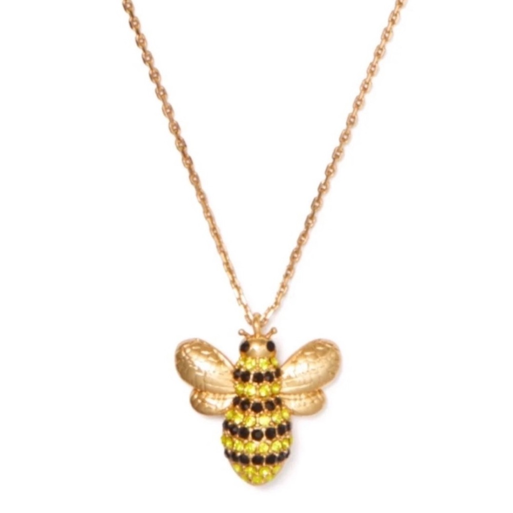 $78 Kate Spade picnic perfect pave bee pendant - Picture 5 of 6